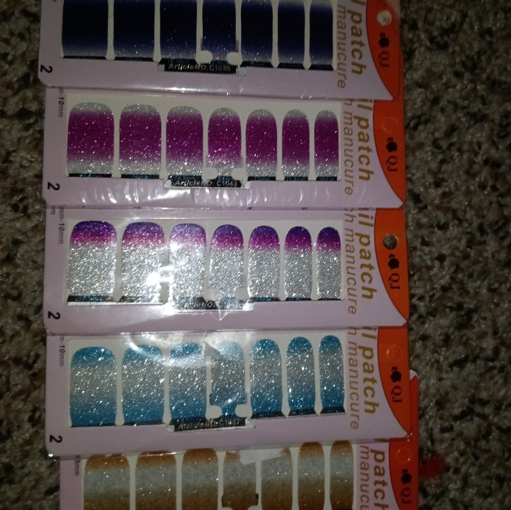 Nail wrap nail art press on